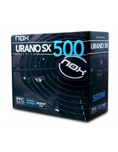 NOX Urano SX unidad de fuente de alimentación 500 W 20+4 pin ATX ATX Negro