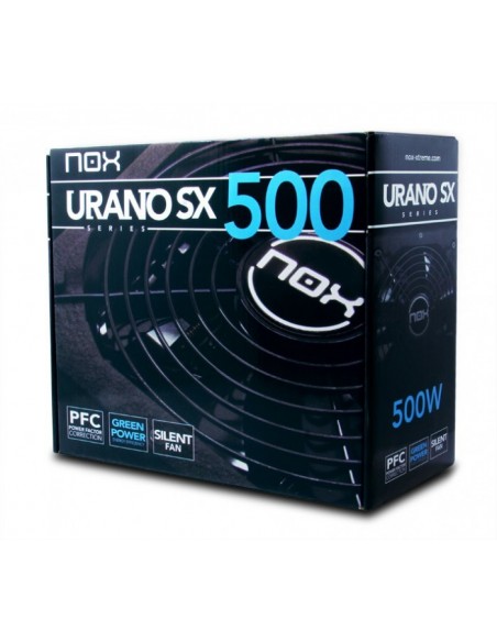 NOX Urano SX unidad de fuente de alimentación 500 W 20+4 pin ATX ATX Negro