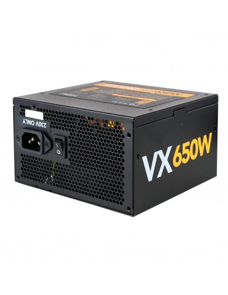 NOX Urano VX Bronze Edition unidad de fuente de alimentación 650 W 20+4 pin ATX ATX Negro, Naranja