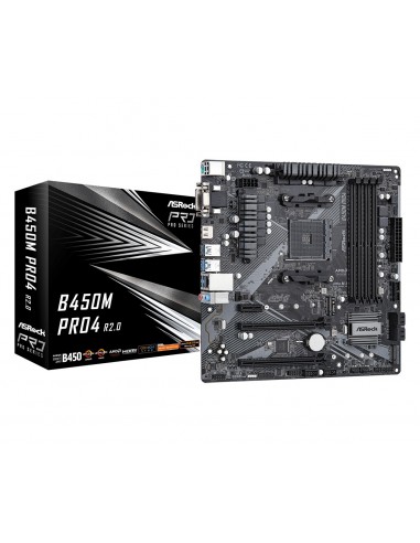 Asrock B450M Pro4 R2.0 AMD B450 Zócalo AM4 micro ATX