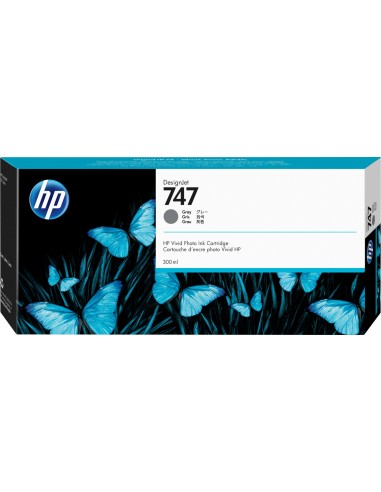 HP Cartucho de tinta gris DesignJet 747 de 300 ml