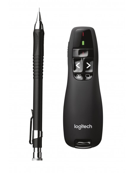 Logitech R400 apuntador inalámbricos RF Negro