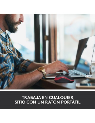 Logitech M185 ratón Ambidextro RF inalámbrico Óptico 1000 DPI