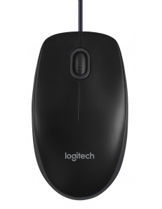 Logitech B100 ratón Ambidextro USB tipo A Óptico 800 DPI 2