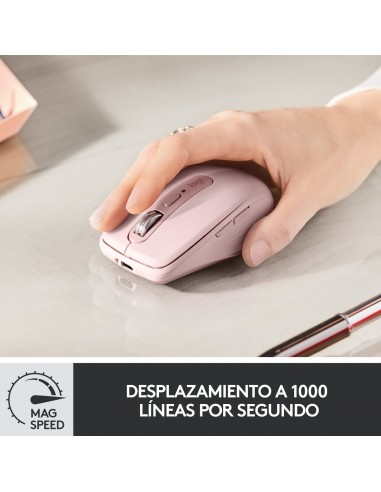 Logitech MX Anywhere 3 ratón mano derecha RF Wireless + Bluetooth Laser 4000 DPI