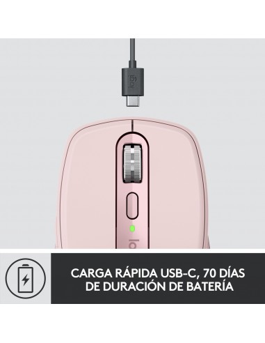 Logitech MX Anywhere 3 ratón mano derecha RF Wireless + Bluetooth Laser 4000 DPI