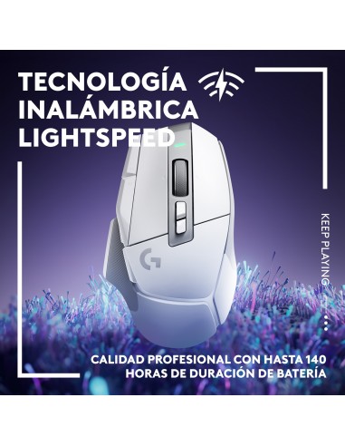 Logitech G G502 X Lightspeed ratón mano derecha RF inalámbrico Óptico 25600 DPI