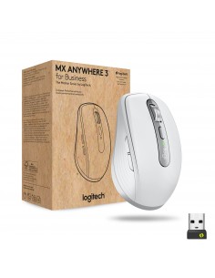 Logitech Anywhere 3 for Business ratón mano derecha Bluetooth Laser 4000 DPI