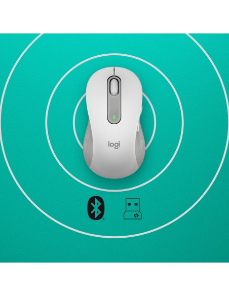 Logitech Signature M650 ratón Izquierda RF Wireless + Bluetooth Óptico 2000 DPI Logitech Signature M650 ratón Izquierda RF Wireless + Bluetooth Óptico 2000 DPI