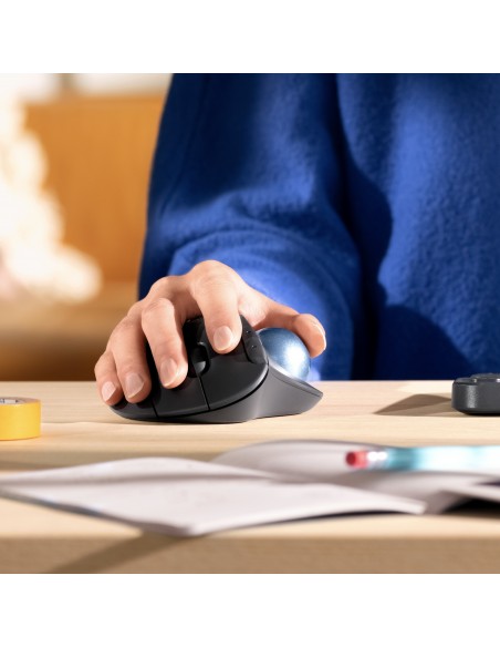 Logitech ERGO M575 for Business ratón mano derecha RF Wireless + Bluetooth Trackball 2000 DPI