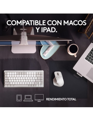 Logitech MX Master 3S for Mac ratón mano derecha Bluetooth Laser 8000 DPI