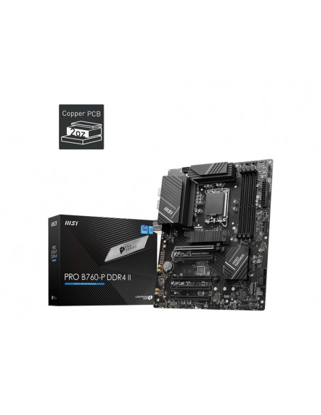 MSI PRO B760-P DDR4 II placa base Intel B760 LGA 1700 ATX MSI PRO B760-P DDR4 II placa base Intel B760 LGA 1700 ATX
