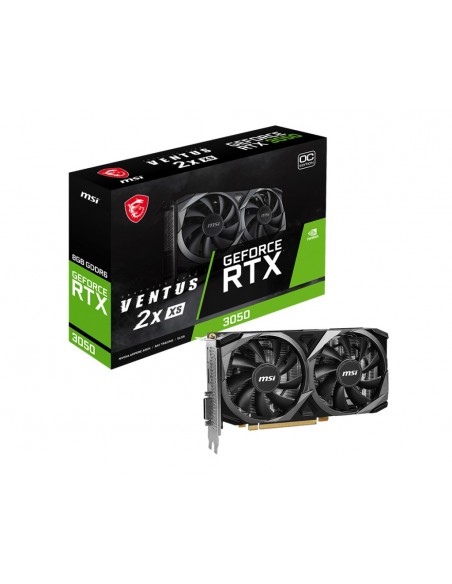 MSI GEFORCE RTX 3050 VENTUS 2X XS 8G OC tarjeta gráfica NVIDIA 8 GB GDDR6