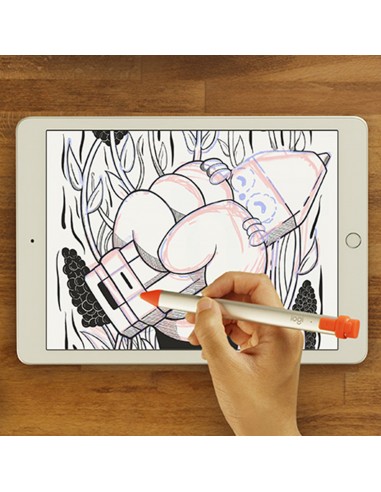 Logitech Crayon lápiz digital 20 g Naranja, Blanco