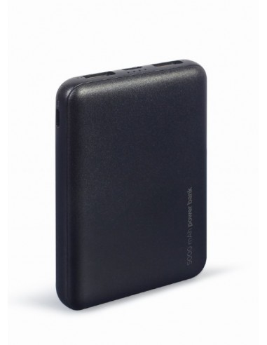 Gembird PB05-02 batería externa Polímero de litio 5000 mAh Negro