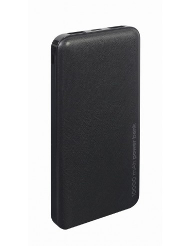 Gembird PB10-02 batería externa Polímero de litio 10000 mAh Negro