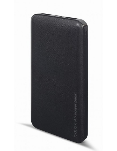 Gembird PB10-02 batería externa Polímero de litio 10000 mAh Negro