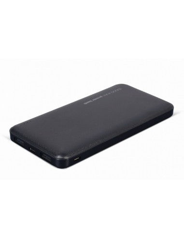 Gembird PB10-02 batería externa Polímero de litio 10000 mAh Negro