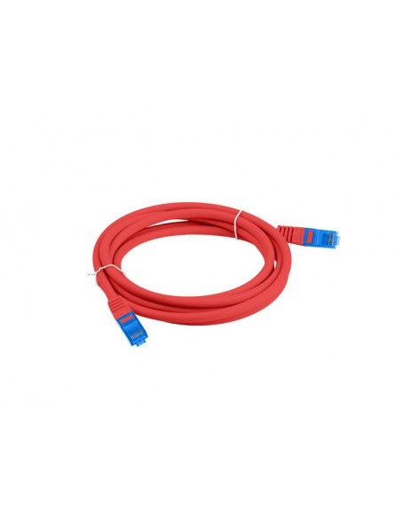 Lanberg PCF6A-10CC-0100-R cable de red Rojo 1 m Cat6a S FTP (S-STP)