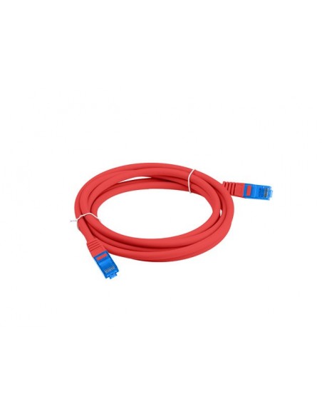 Lanberg PCF6A-10CC-0100-R cable de red Rojo 1 m Cat6a S FTP (S-STP)