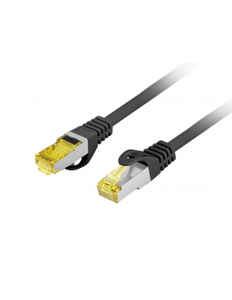 Lanberg PCF6A-10CU-0025-BK cable de red Negro 0,25 m Cat6a S FTP (S-STP)