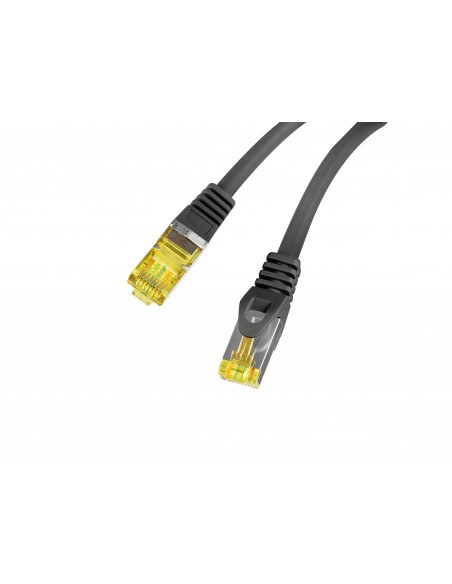 Lanberg PCF6A-10CU-0100-BK cable de red Negro 1 m Cat6a S FTP (S-STP)