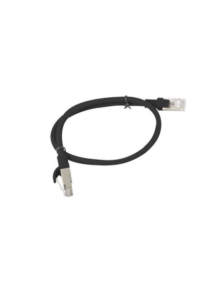 Lanberg PCU6-10CC-0050-BK cable de red Negro 0,5 m Cat6 U UTP (UTP)