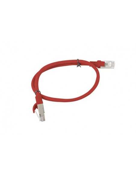 Lanberg PCU6-10CC-0050-R cable de red Rojo 0,5 m Cat6 U UTP (UTP)