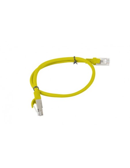 Lanberg PCU6-10CC-0050-Y cable de red Amarillo 0,5 m Cat6 U UTP (UTP)