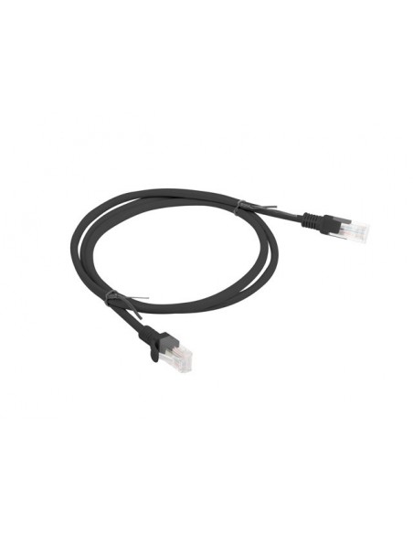 Lanberg PCU6-10CC-0100-BK cable de red Negro 1 m Cat6 U UTP (UTP)