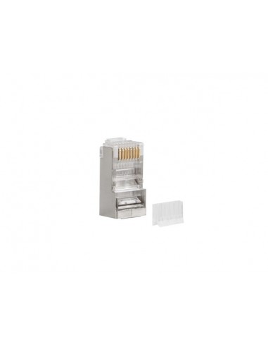 Lanberg PLS-6000 conector RJ-45 Acero inoxidable, Transparente