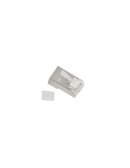 Lanberg PLS-6000 conector RJ-45 Acero inoxidable, Transparente