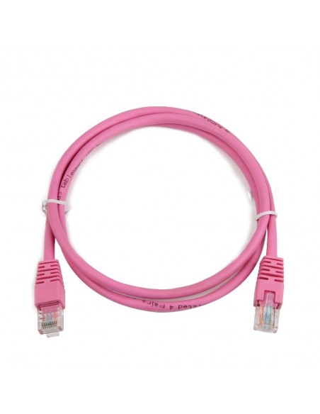 Gembird RJ45 RJ45 Cat5e 3m cable de red Rosa U UTP (UTP)