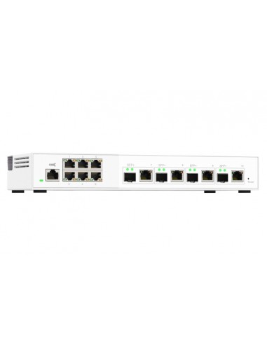 QNAP QSW-M2106-4C switch Gestionado L2 2.5G Ethernet (100 1000 2500) Blanco