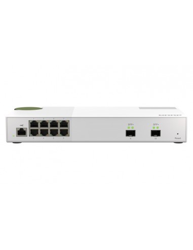 QNAP QSW-M2108-2S switch Gestionado L2 2.5G Ethernet (100 1000 2500) Gris