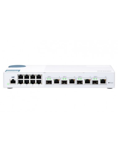 QNAP QSW-M408-4C switch Gestionado L2 Gigabit Ethernet (10 100 1000) Blanco