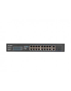Lanberg RSFE-16P-2C-250 switch No administrado Gigabit Ethernet (10 100 1000) Energía sobre Ethernet (PoE) 1U Negro 2