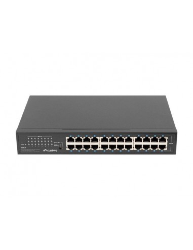 Lanberg RSGE-24 switch No administrado Gigabit Ethernet (10 100 1000) 1U Negro