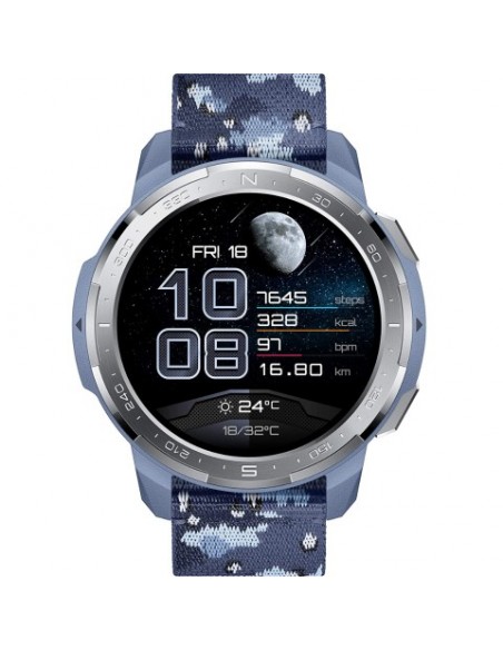 Honor GS Pro 3,53 cm (1.39") AMOLED Digital 454 x 454 Pixeles Pantalla táctil Azul, Acero inoxidable GPS (satélite)