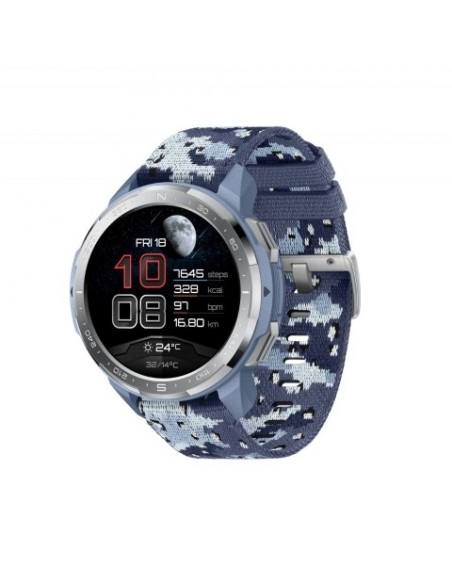 Honor GS Pro 3,53 cm (1.39") AMOLED Digital 454 x 454 Pixeles Pantalla táctil Azul, Acero inoxidable GPS (satélite)