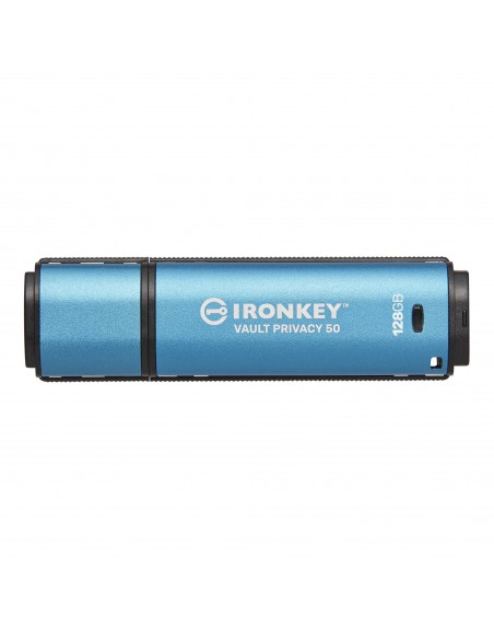 Kingston Technology IronKey Vault Privacy 50 unidad flash USB 128 GB USB tipo A 3.2 Gen 1 (3.1 Gen 1) Azul