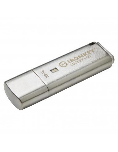 Kingston Technology IronKey Locker+ 50 unidad flash USB 32 GB USB tipo A 3.2 Gen 1 (3.1 Gen 1) Plata