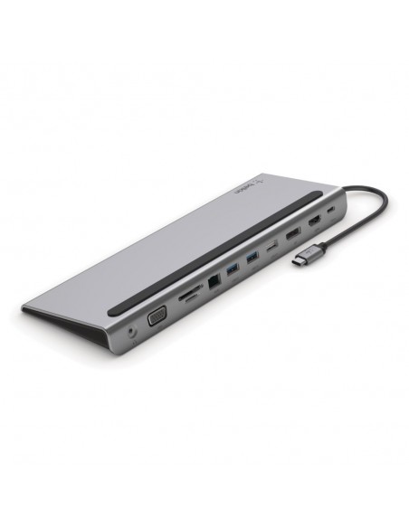 Belkin INC004BTSGY base para portátil y replicador de puertos Alámbrico USB 3.2 Gen 1 (3.1 Gen 1) Type-C Negro, Gris