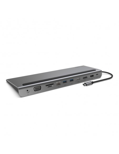 Belkin INC004BTSGY base para portátil y replicador de puertos Alámbrico USB 3.2 Gen 1 (3.1 Gen 1) Type-C Negro, Gris