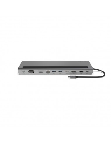 Belkin INC004BTSGY base para portátil y replicador de puertos Alámbrico USB 3.2 Gen 1 (3.1 Gen 1) Type-C Negro, Gris