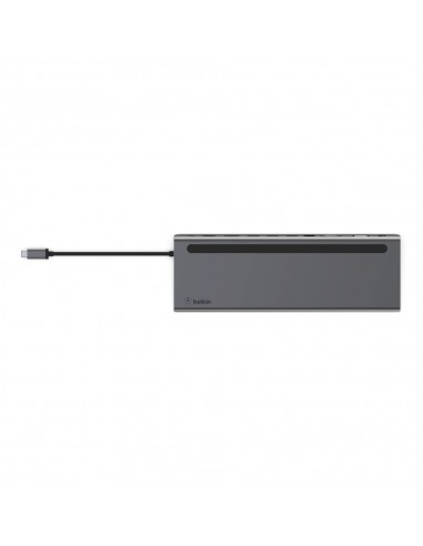 Belkin INC004BTSGY base para portátil y replicador de puertos Alámbrico USB 3.2 Gen 1 (3.1 Gen 1) Type-C Negro, Gris