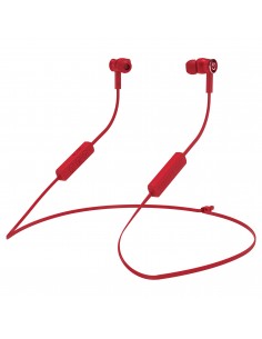 Hiditec AKEN Auriculares Inalámbrico Dentro de oído, Banda para cuello Llamadas Música Bluetooth Rojo