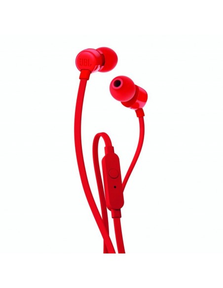 JBL T110 Auriculares Alámbrico Dentro de oído Llamadas Música Rojo
