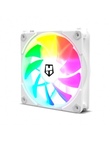 NOX EASY LINK Carcasa del ordenador Refrigerador de aire 12 cm Blanco 3 pieza(s)