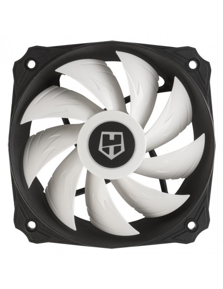 NOX H-212 Procesador Enfriador 12 cm Aluminio, Negro, Blanco 1 pieza(s)